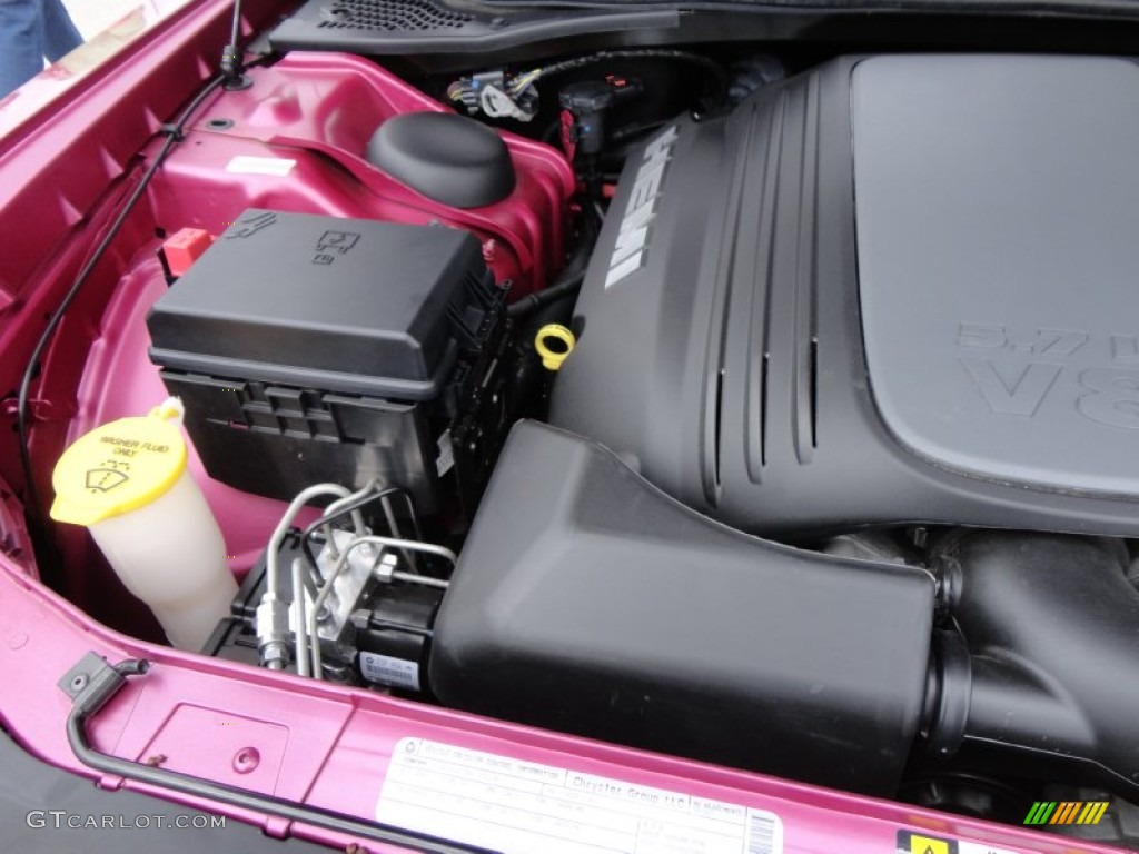 2010 Dodge Challenger R/T Classic Furious Fuchsia Edition 5.7 Liter HEMI OHV 16-Valve MDS VVT V8 Engine Photo #56480715