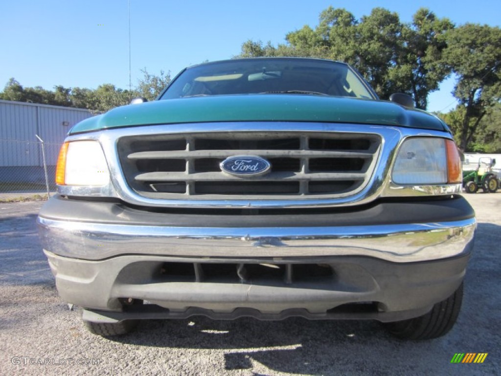 2004 F150 XL Heritage SuperCab 4x4 - Fleet Green / Heritage Medium Parchment photo #2