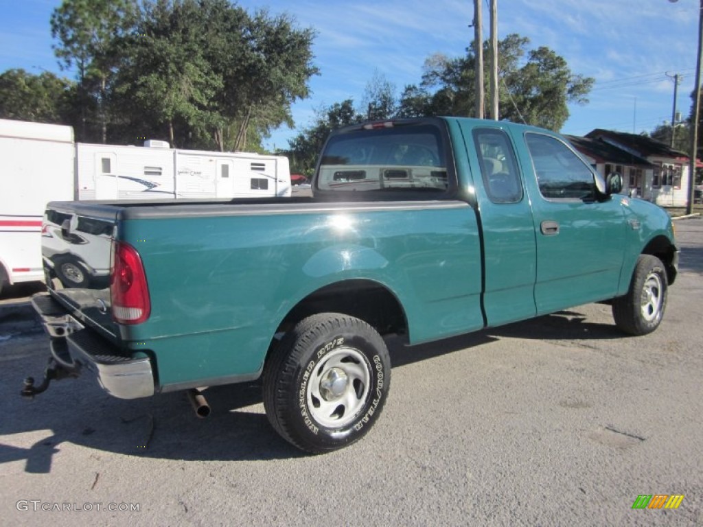 2004 F150 XL Heritage SuperCab 4x4 - Fleet Green / Heritage Medium Parchment photo #12