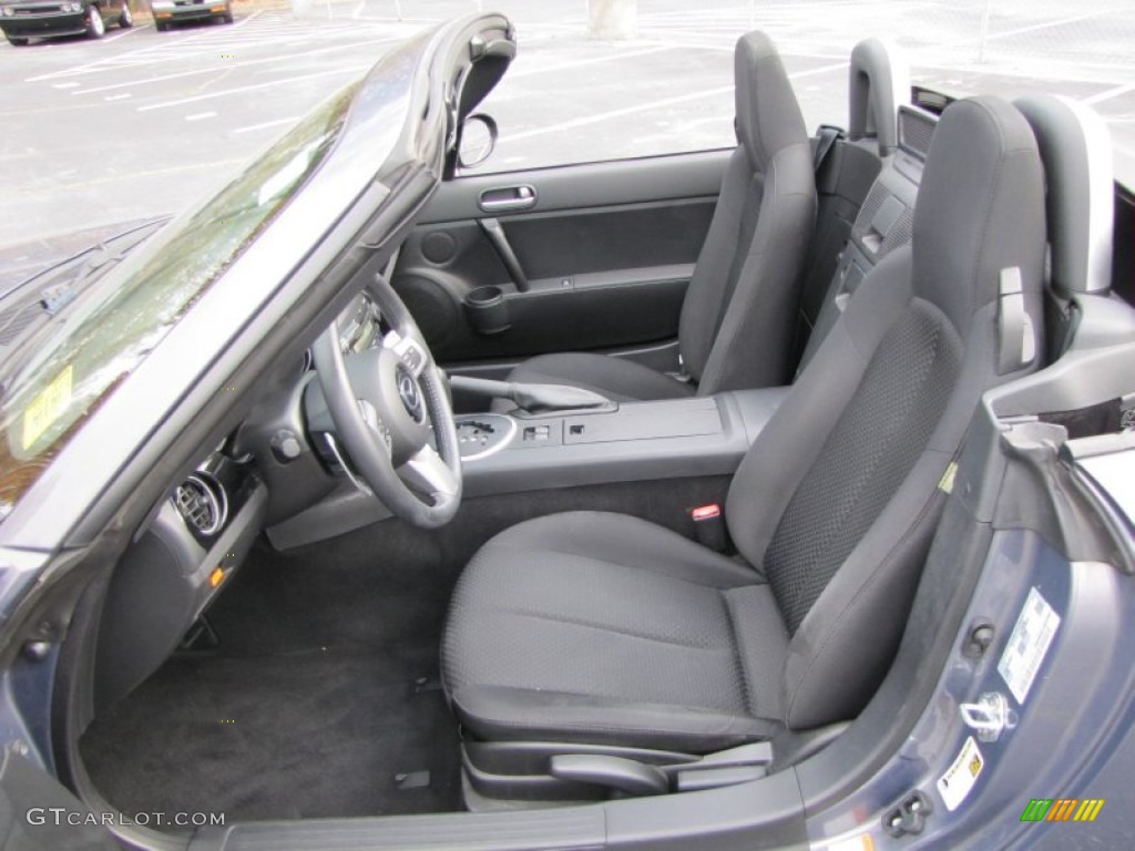 Black Interior 2008 Mazda MX-5 Miata Roadster Photo #56482791