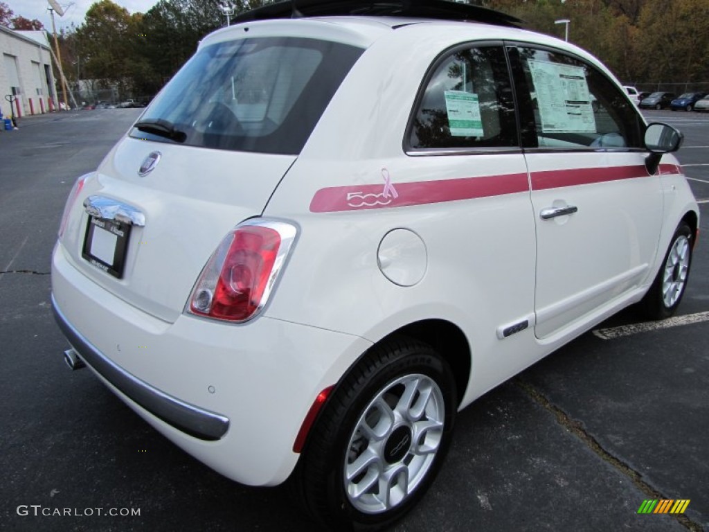 Bianco (White) 2012 Fiat 500 Pink Ribbon Limited Edition Exterior Photo #56482980