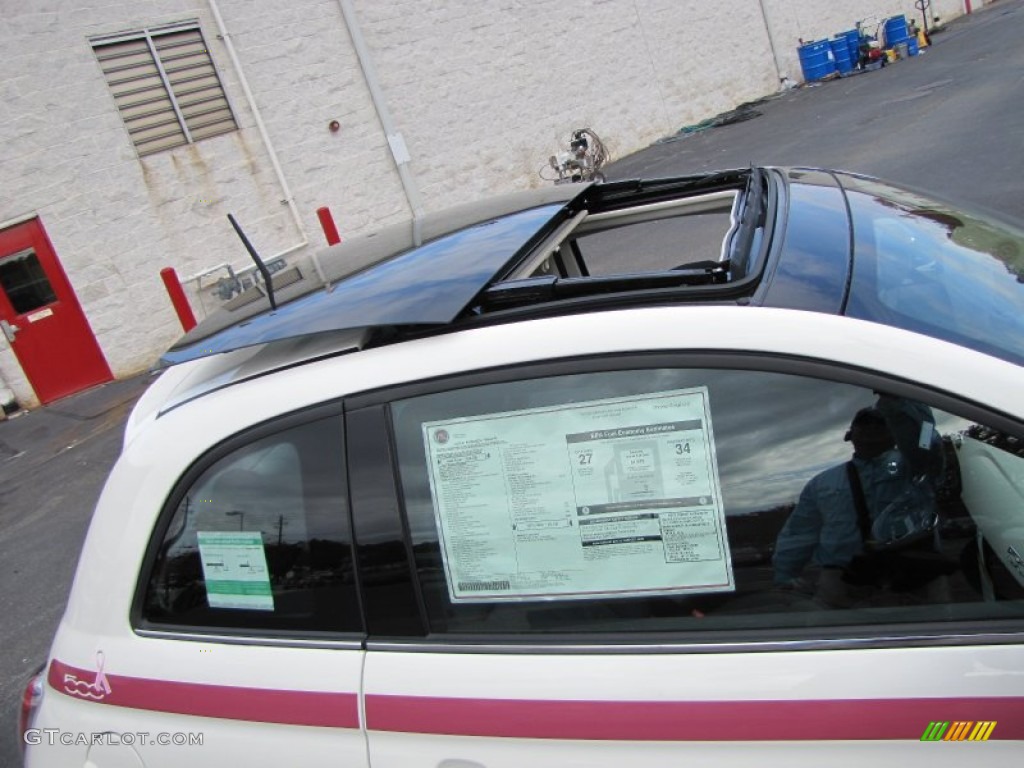 2012 Fiat 500 Pink Ribbon Limited Edition Sunroof Photo #56483023