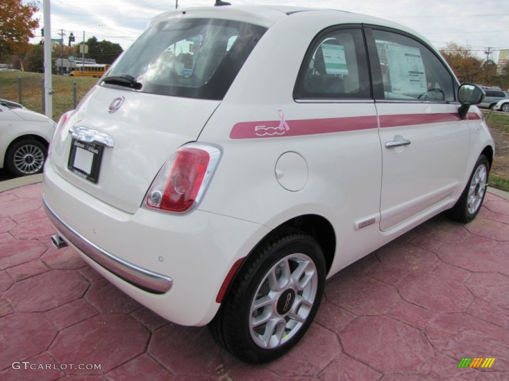 Bianco (White) 2012 Fiat 500 Pink Ribbon Limited Edition Exterior Photo #56483102