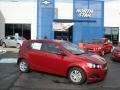 2012 Crystal Red Tintcoat Chevrolet Sonic LS Hatch  photo #1