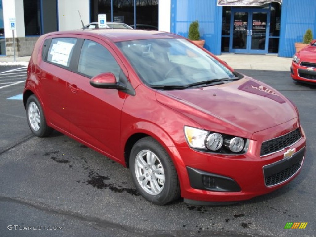 Crystal Red Tintcoat 2012 Chevrolet Sonic LS Hatch Exterior Photo #56484377