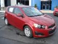 Crystal Red Tintcoat 2012 Chevrolet Sonic LS Hatch Exterior