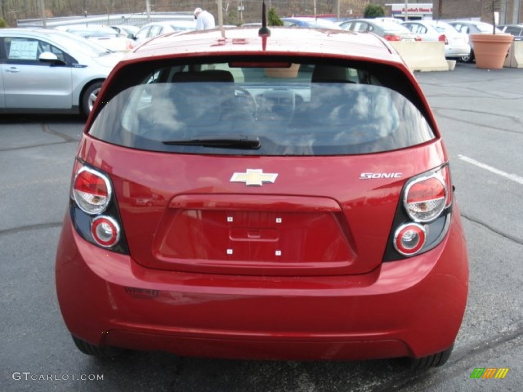 Crystal Red Tintcoat 2012 Chevrolet Sonic LS Hatch Exterior Photo #56484404