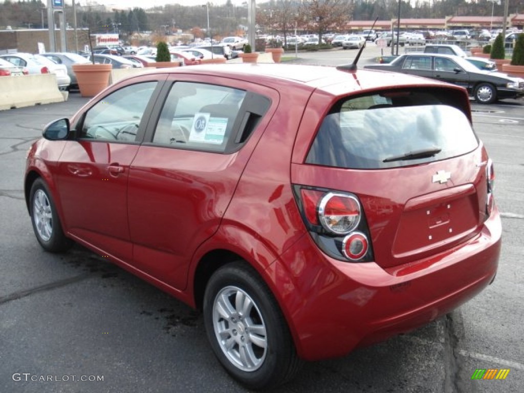 Crystal Red Tintcoat 2012 Chevrolet Sonic LS Hatch Exterior Photo #56484413