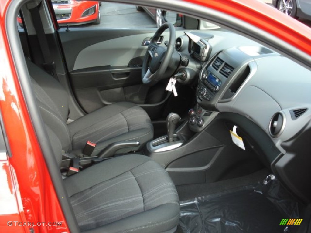 Dark Pewter/Dark Titanium Interior 2012 Chevrolet Sonic LT Sedan Photo #56485382