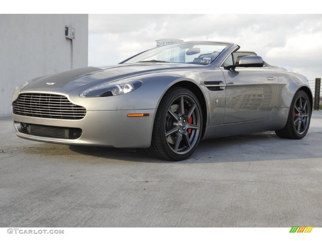 2008 V8 Vantage Roadster - Tungsten Silver / Obsidian Black photo #3