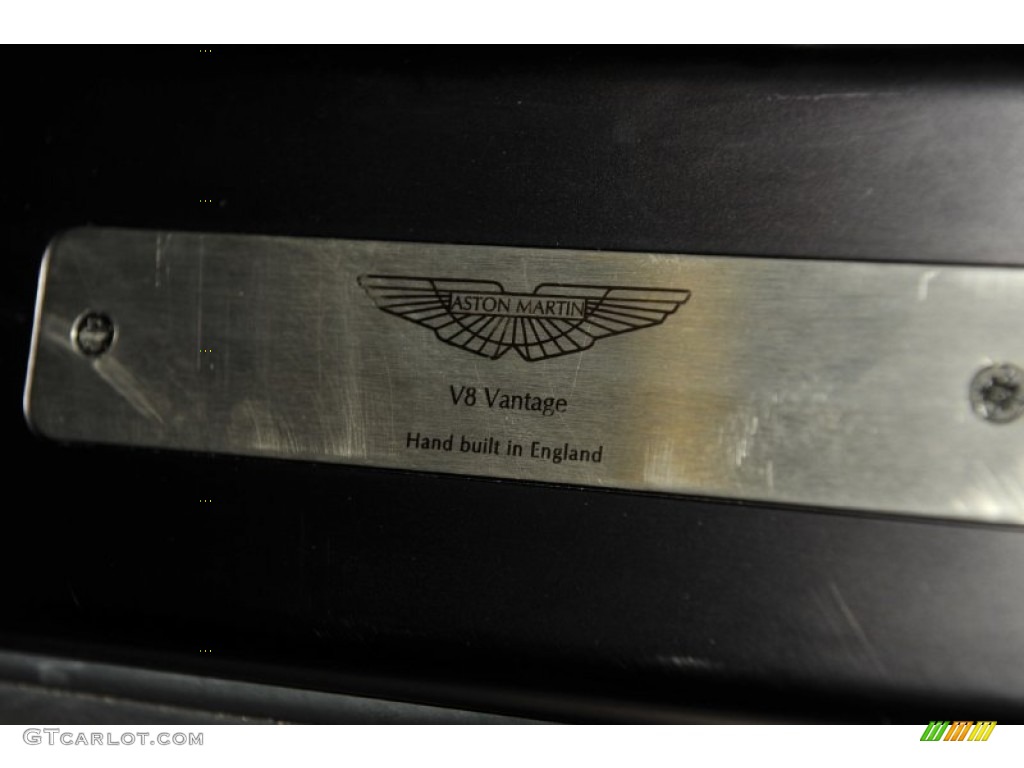 2008 Aston Martin V8 Vantage Roadster Info Tag Photo #56486044