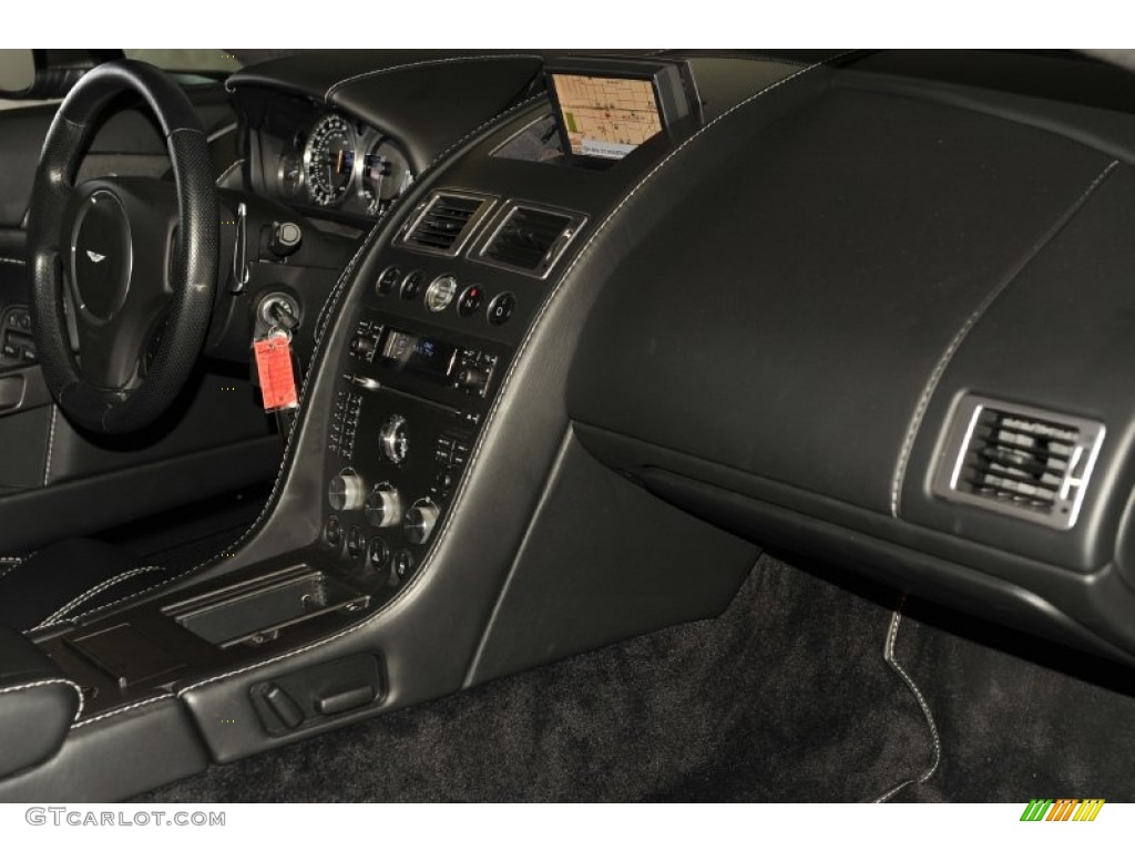 2008 Aston Martin V8 Vantage Roadster Obsidian Black Dashboard Photo #56486205