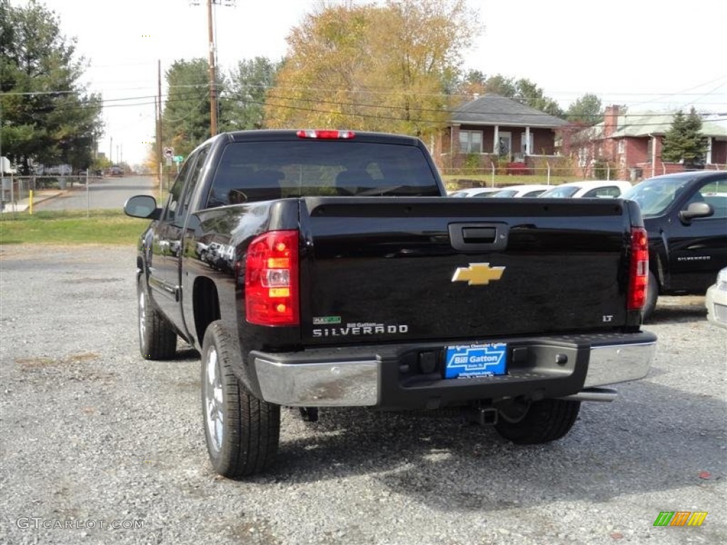 2012 Silverado 1500 LT Extended Cab 4x4 - Black / Ebony photo #3