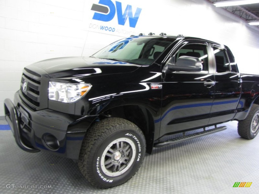 2010 Tundra TRD Rock Warrior Double Cab 4x4 - Black / Black photo #2