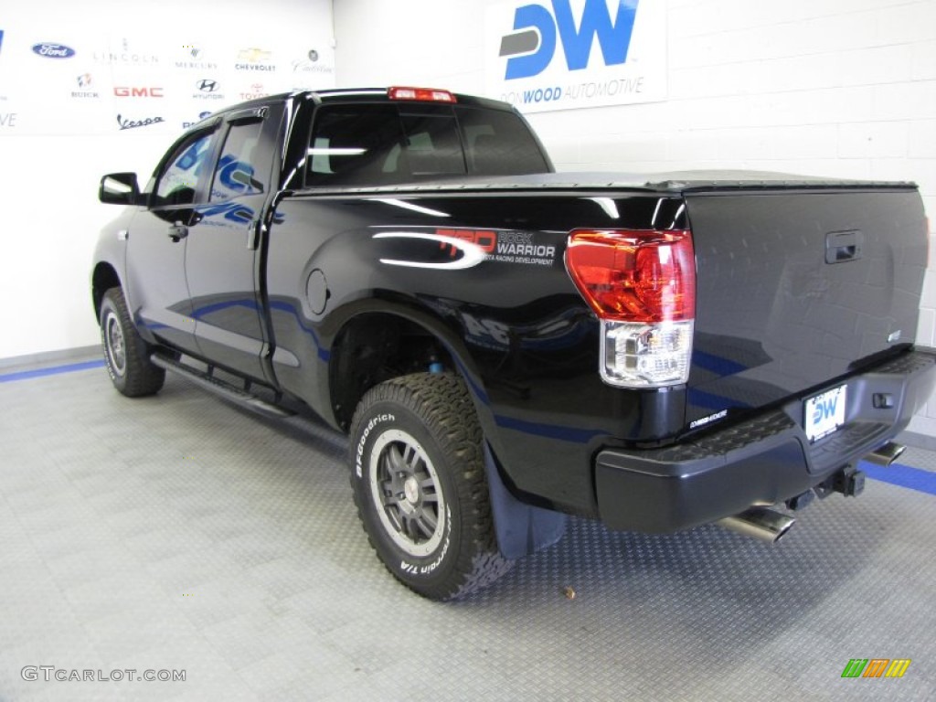 2010 Tundra TRD Rock Warrior Double Cab 4x4 - Black / Black photo #3