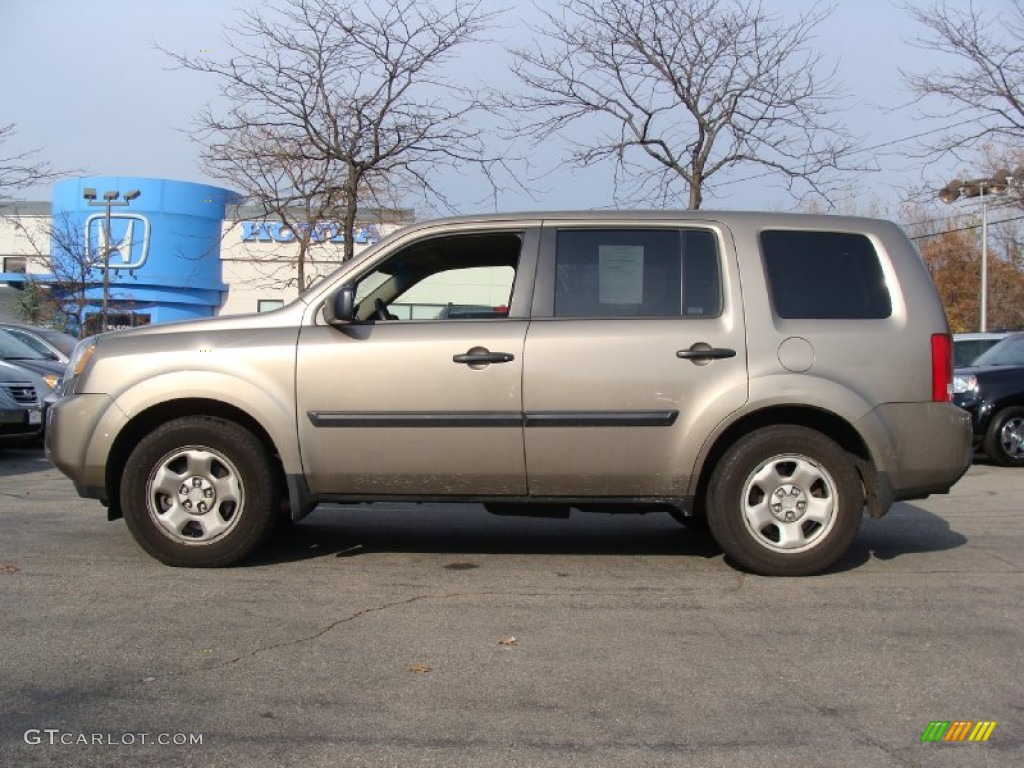 Mocha Metallic 2009 Honda Pilot LX 4WD Exterior Photo #56487558