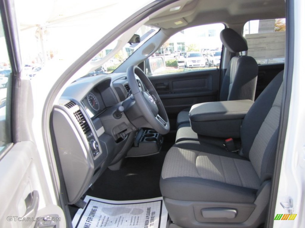 2012 Ram 1500 Express Quad Cab - Bright White / Dark Slate Gray/Medium Graystone photo #7