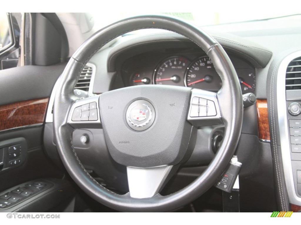 2008 Cadillac SRX V8 Ebony/Ebony Steering Wheel Photo #56489604
