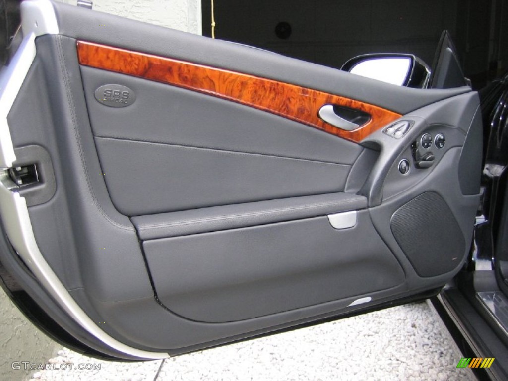 2007 Mercedes-Benz SL 550 Roadster Black Door Panel Photo #56490253