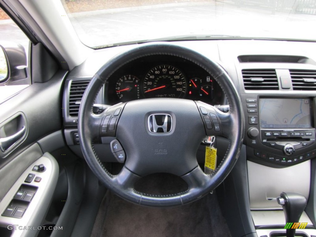 2003 Honda Accord EX-L Sedan Gray Steering Wheel Photo #56492436