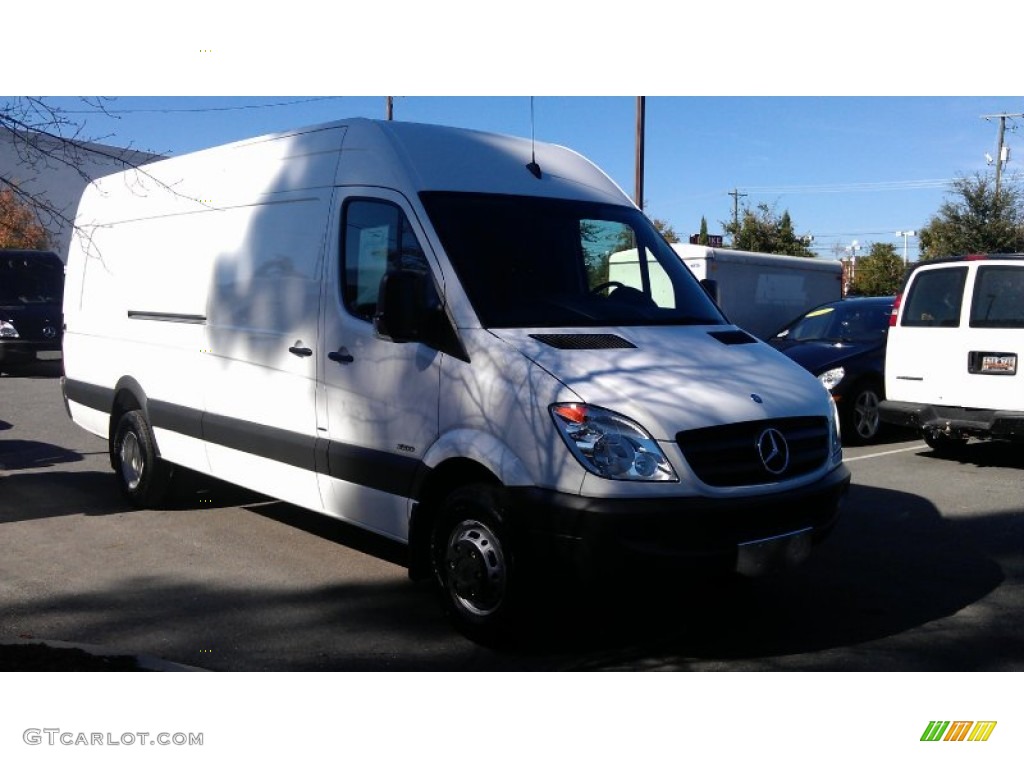 2012 Sprinter 3500 High Roof Extended Cargo Van - Arctic White / Lima Black Fabric photo #5