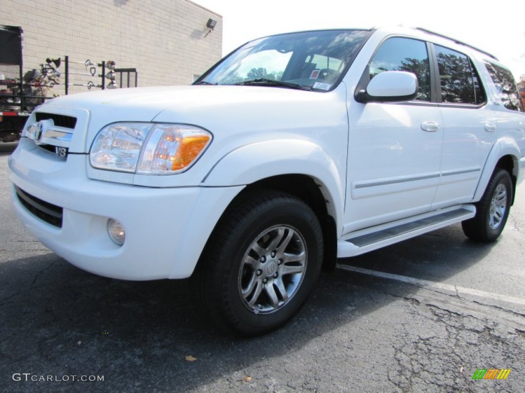 Natural White Toyota Sequoia