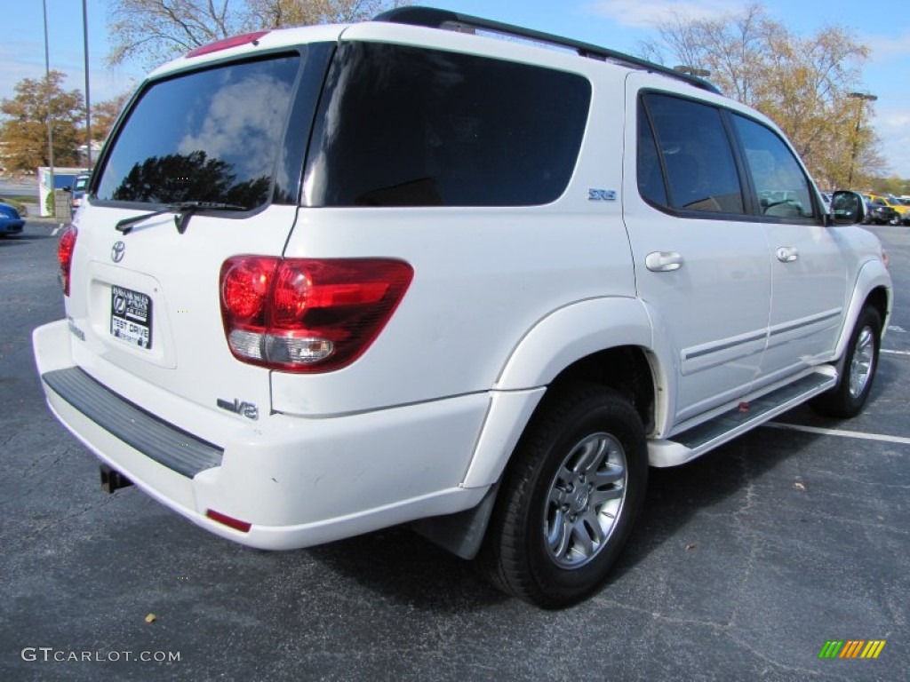 2006 Sequoia SR5 - Natural White / Light Charcoal photo #3