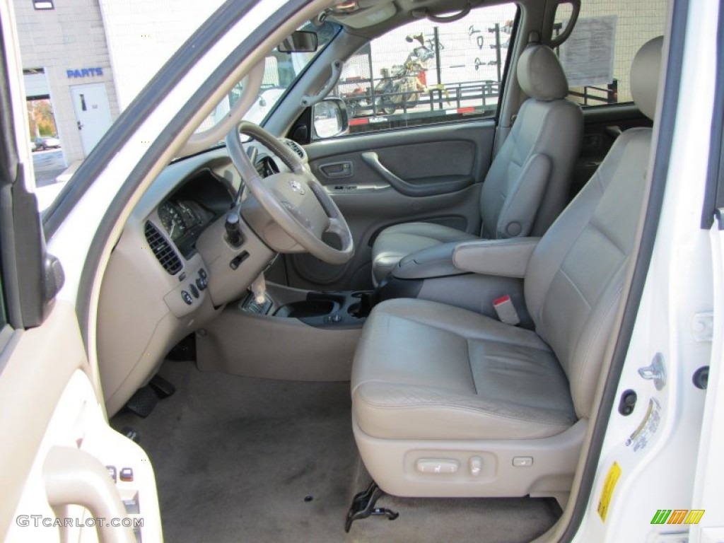 2006 Sequoia SR5 - Natural White / Light Charcoal photo #5