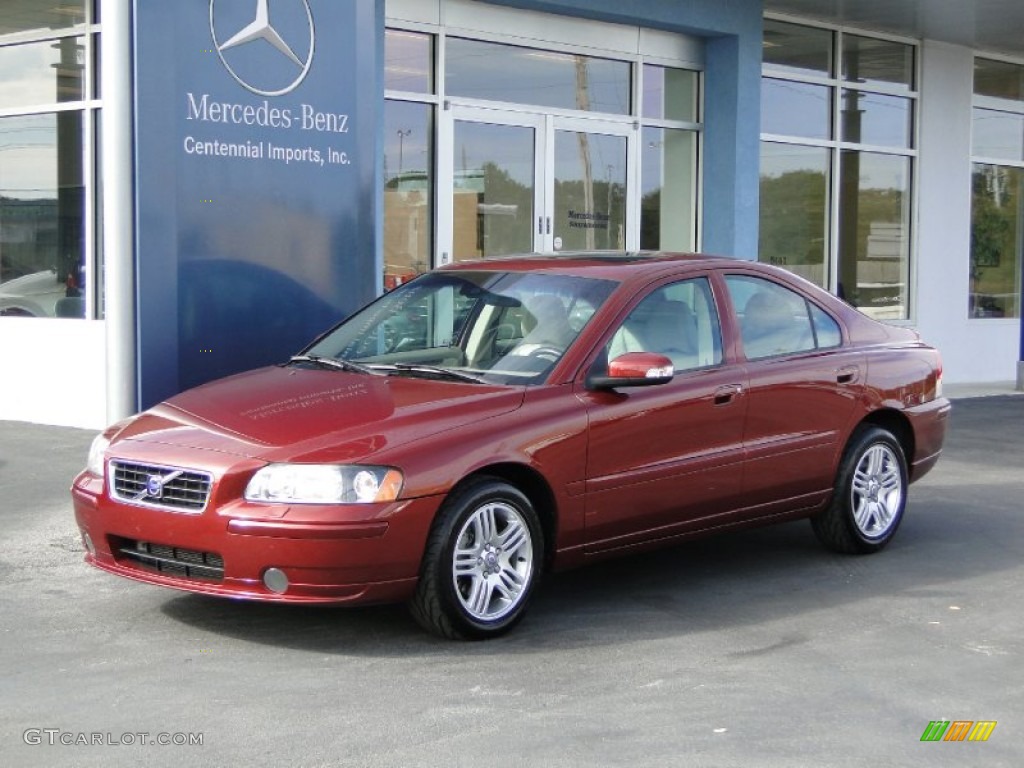 2008 S60 2.5T - Maple Red / Taupe photo #1