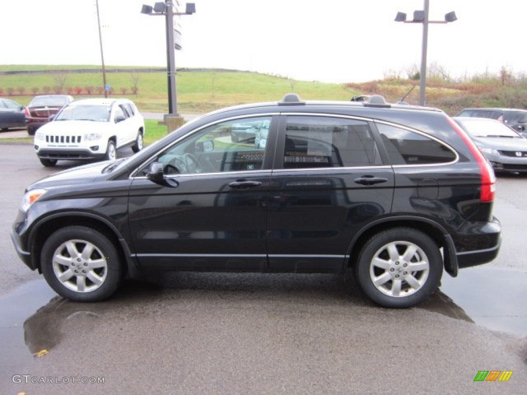 2008 CR-V EX-L 4WD - Nighthawk Black Pearl / Black photo #5