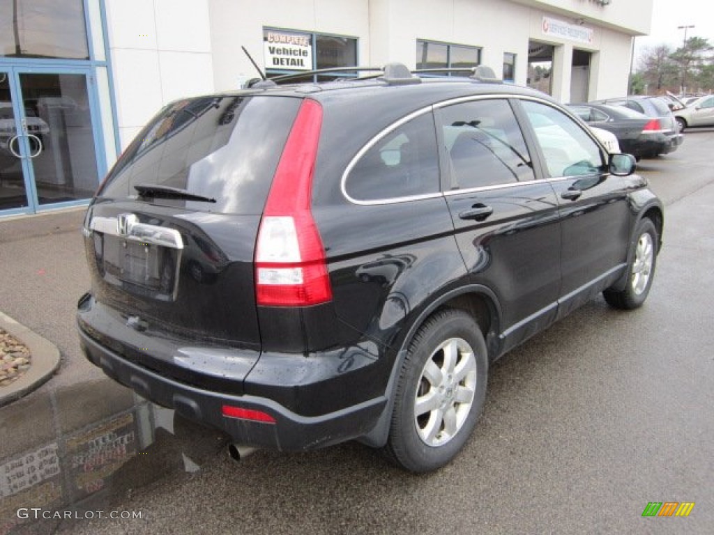 2008 CR-V EX-L 4WD - Nighthawk Black Pearl / Black photo #8