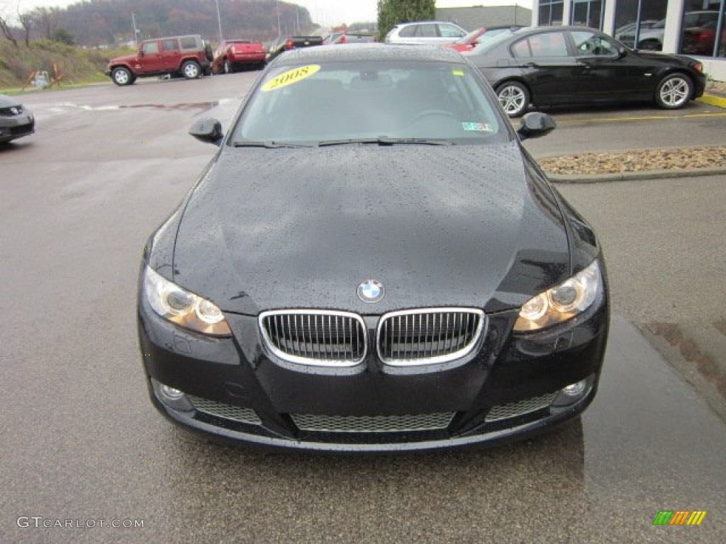 2008 3 Series 335i Coupe - Jet Black / Black photo #3