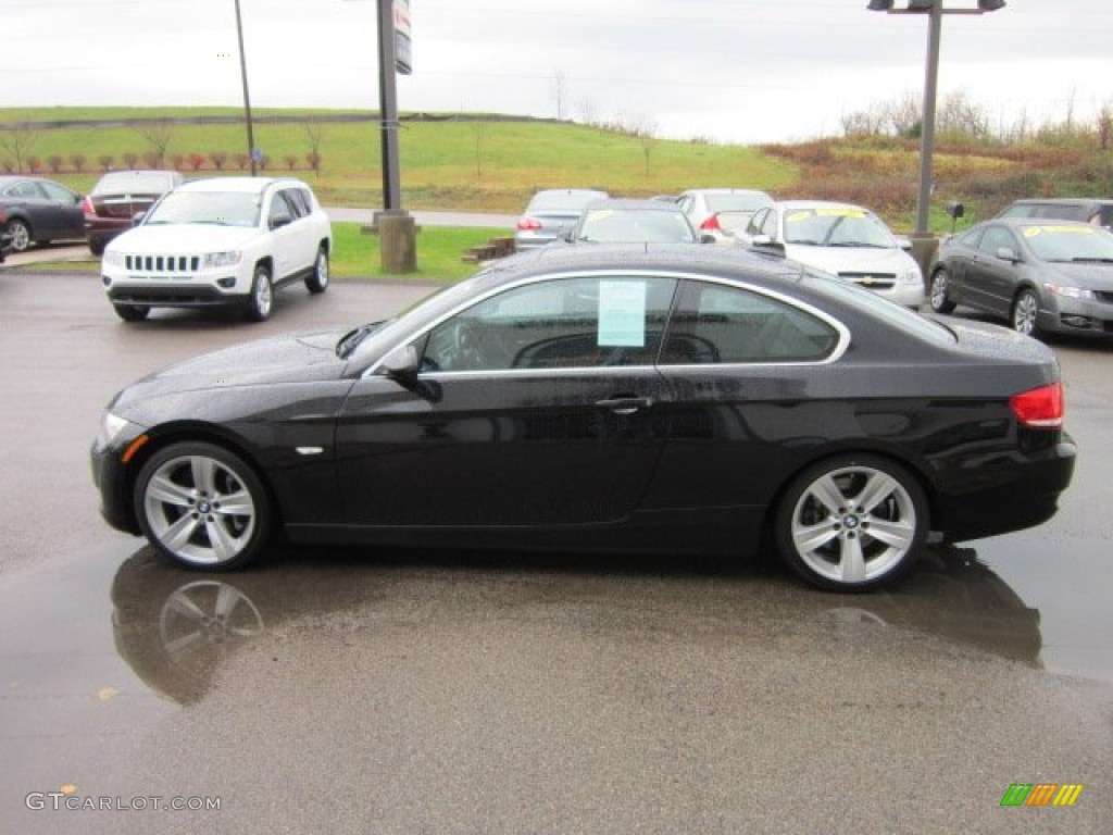 2008 3 Series 335i Coupe - Jet Black / Black photo #5