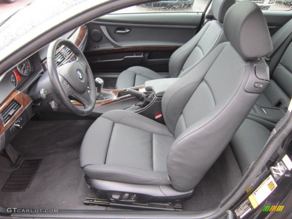 2008 3 Series 335i Coupe - Jet Black / Black photo #10