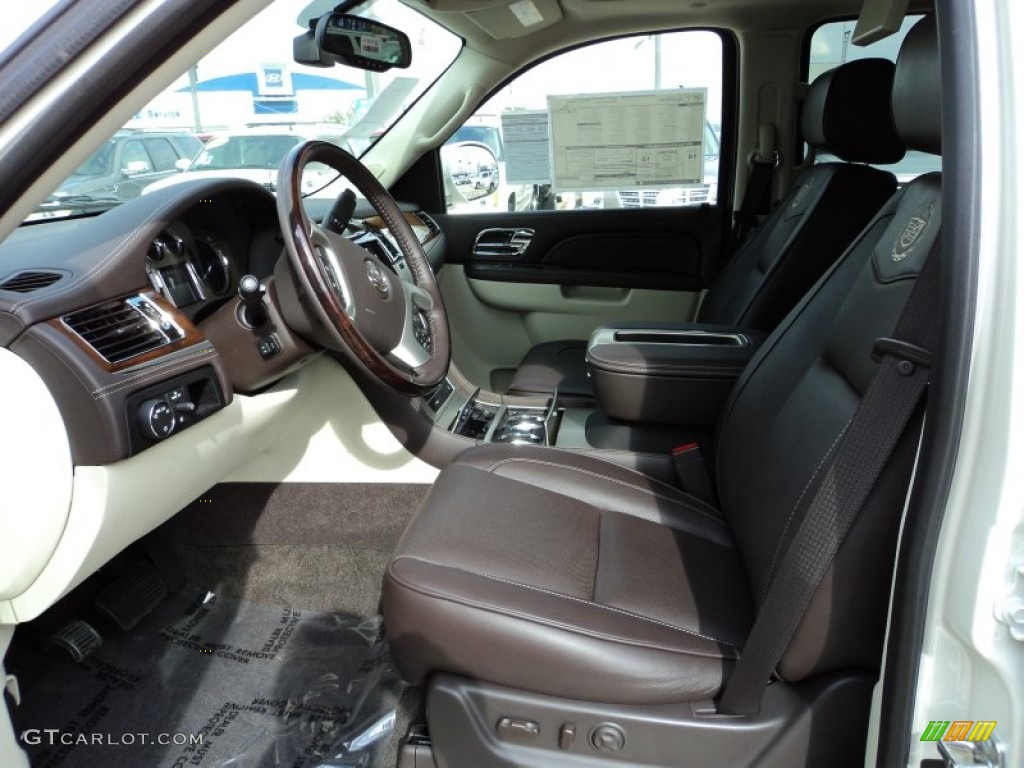 Cocoa/Light Linen Interior 2012 Cadillac Escalade Platinum Photo #56497192