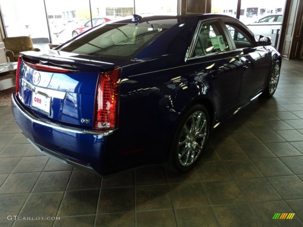 2012 CTS 3.0 Sedan - Opulent Blue Metallic / Light Titanium/Ebony photo #4