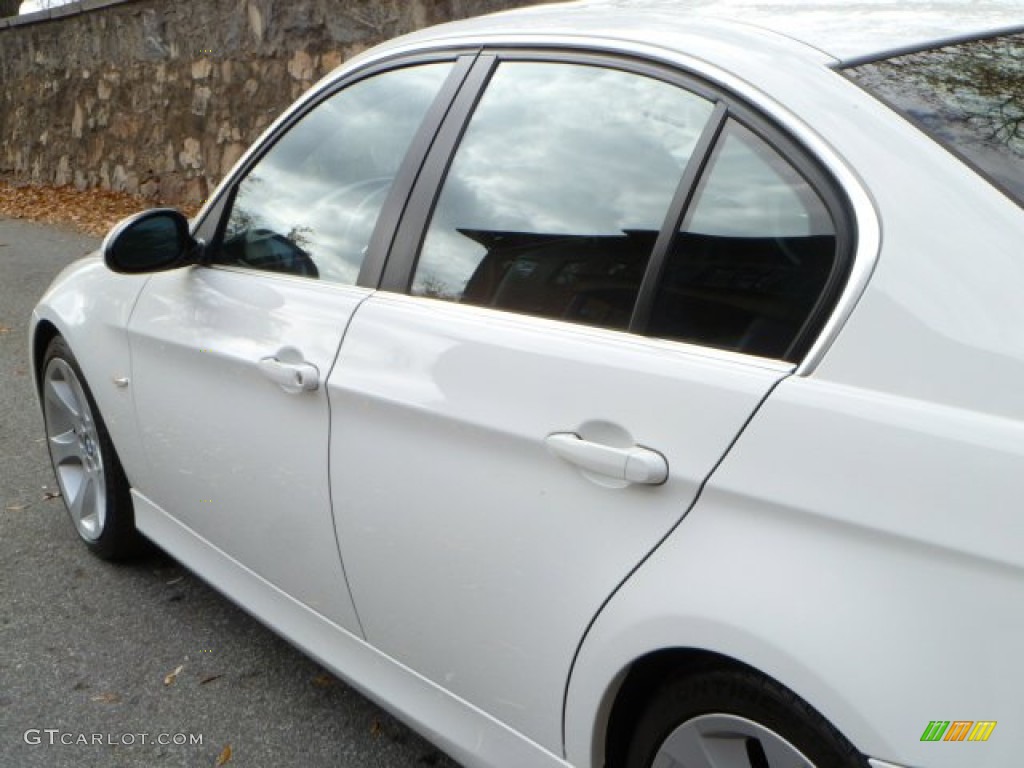 2008 3 Series 335i Sedan - Alpine White / Black photo #16
