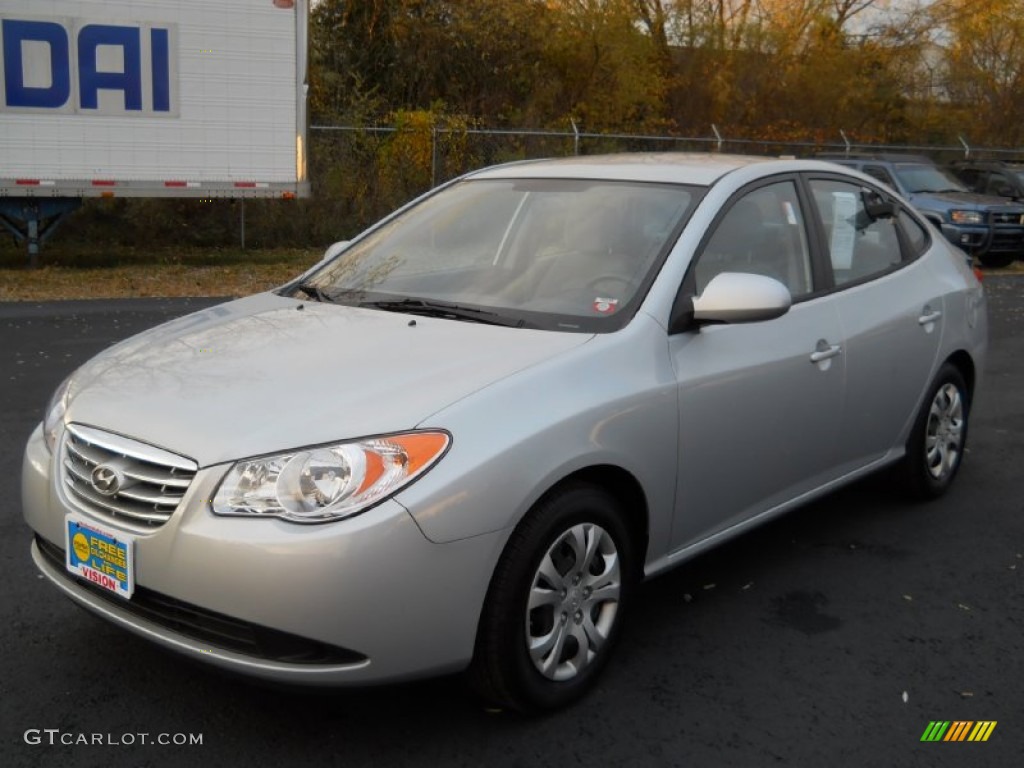 2010 Elantra Blue - Carbon Gray Mist / Gray photo #1