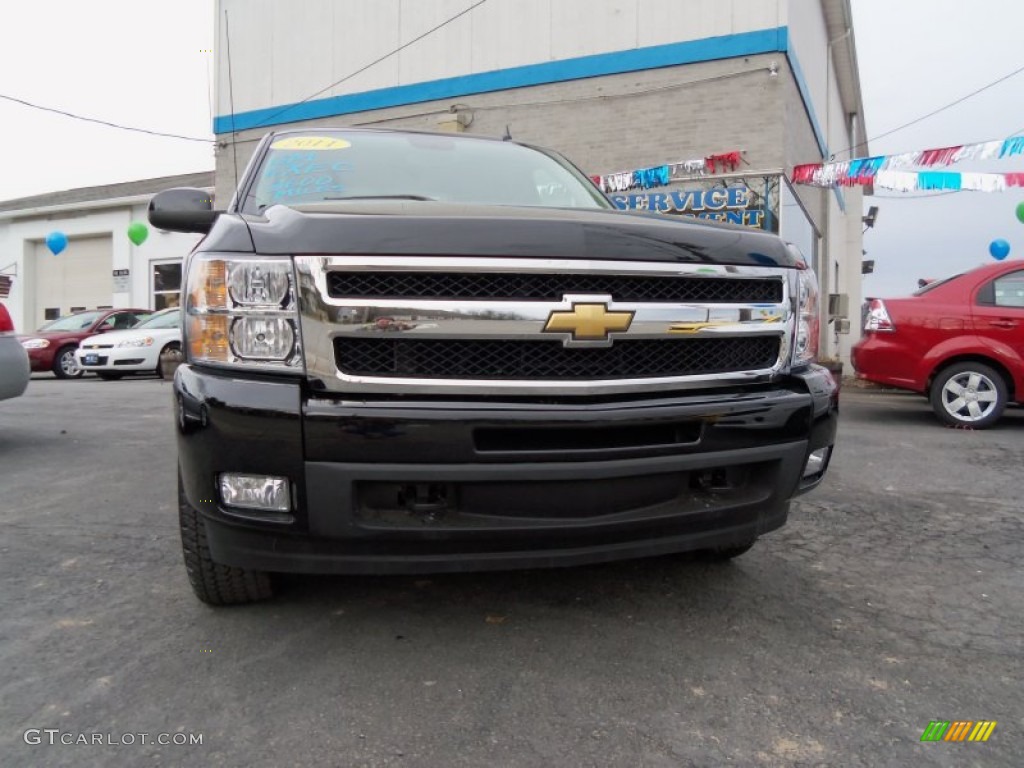 2011 Silverado 1500 LTZ Extended Cab 4x4 - Black / Ebony photo #3