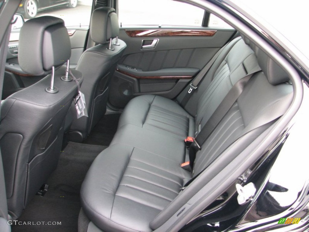 Black Interior 2012 Mercedes-Benz E 550 4Matic Sedan Photo #56502162