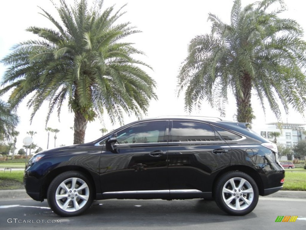 2010 RX 350 - Obsidian Black / Parchment/Brown Walnut photo #1