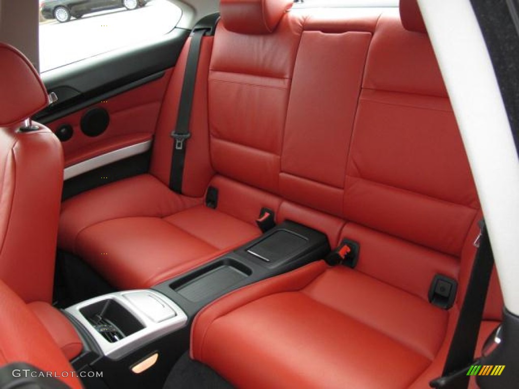 2011 3 Series 335i Coupe - Space Gray Metallic / Coral Red/Black Dakota Leather photo #20