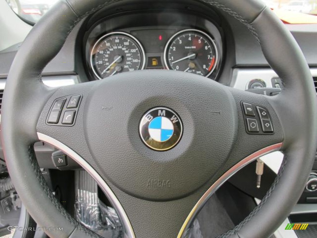 2011 3 Series 335i Coupe - Space Gray Metallic / Coral Red/Black Dakota Leather photo #27