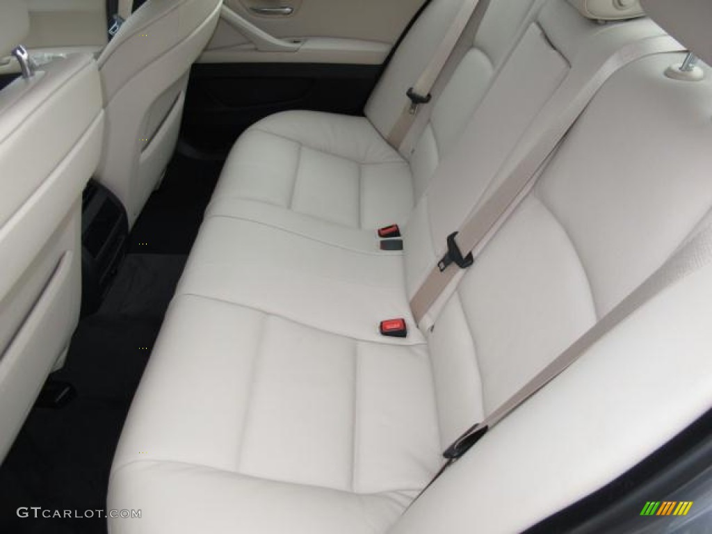 Oyster/Black Interior 2012 BMW 5 Series 535i Sedan Photo #56504545