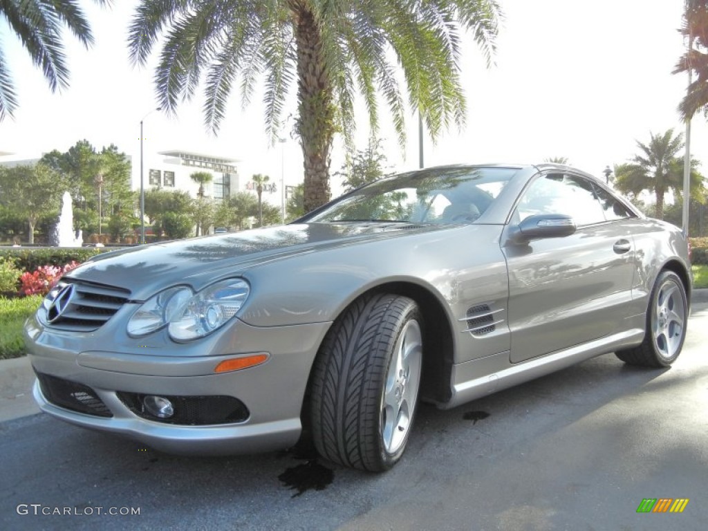 Pewter Metallic 2005 Mercedes-Benz SL 500 Roadster Exterior Photo #56504568