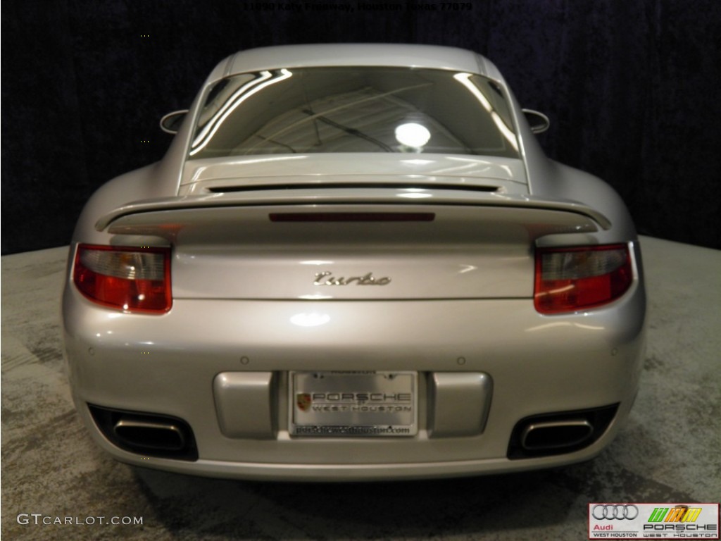 2007 911 Turbo Coupe - Arctic Silver Metallic / Black photo #19