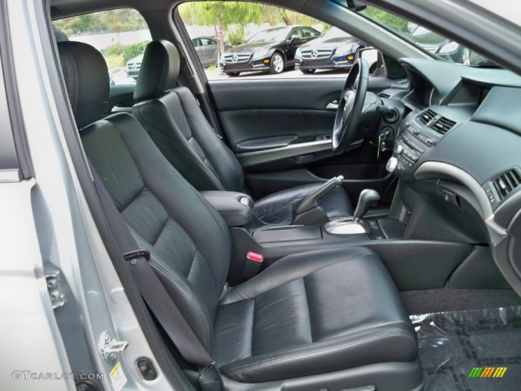 2009 Honda Accord EX-L V6 Sedan EX-L Passengers seat in black leather Photo #56505492