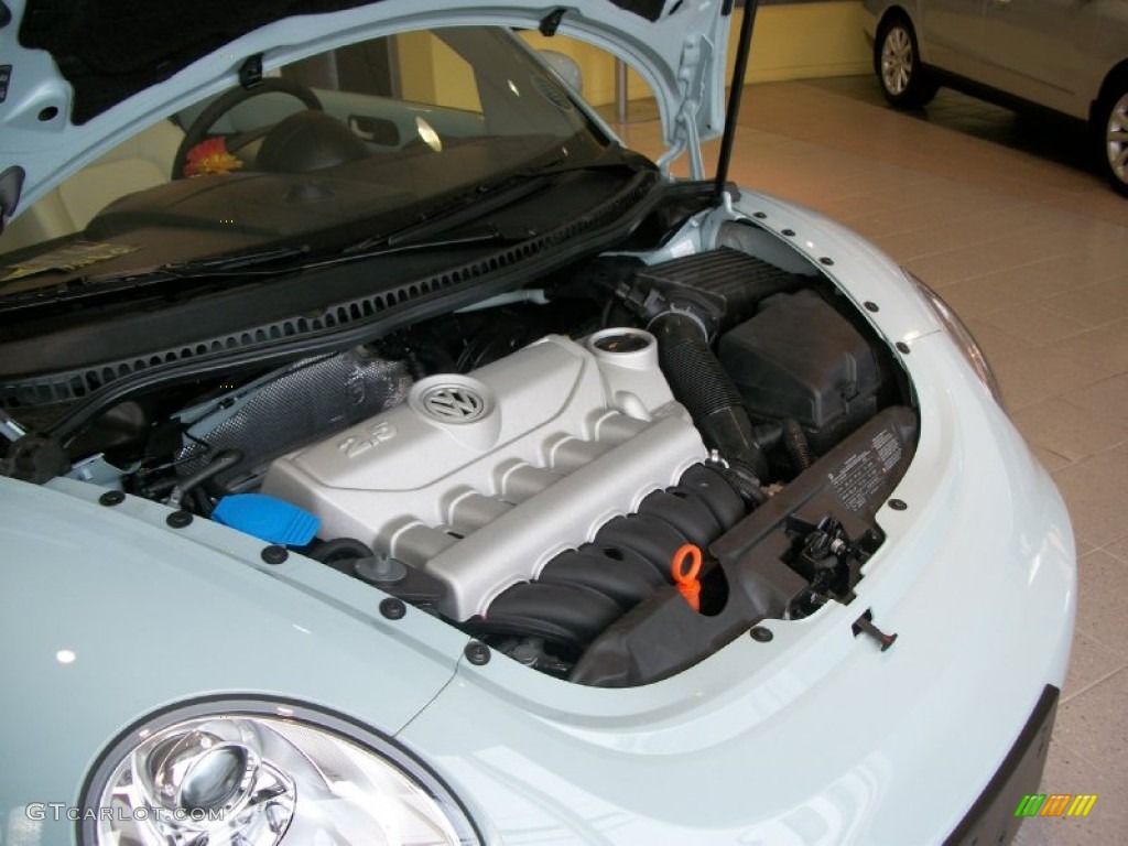 2010 New Beetle Final Edition Convertible - Aquarius Blue/Campanella White / White photo #19