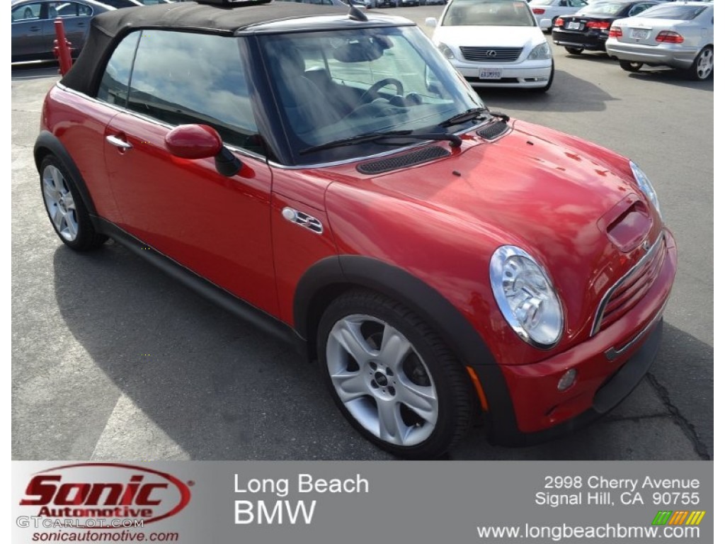 2006 Cooper S Convertible - Chili Red / Panther Black photo #1