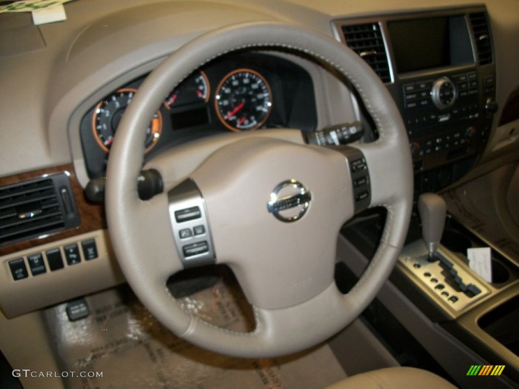 2011 Armada Platinum 4WD - Lakeshore Slate Blue / Almond photo #19